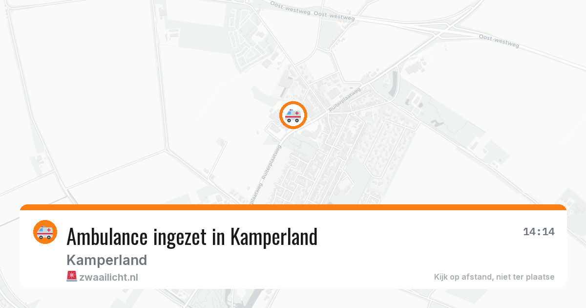 Ambulance ingezet in Kamperland — 11 aug 2026
