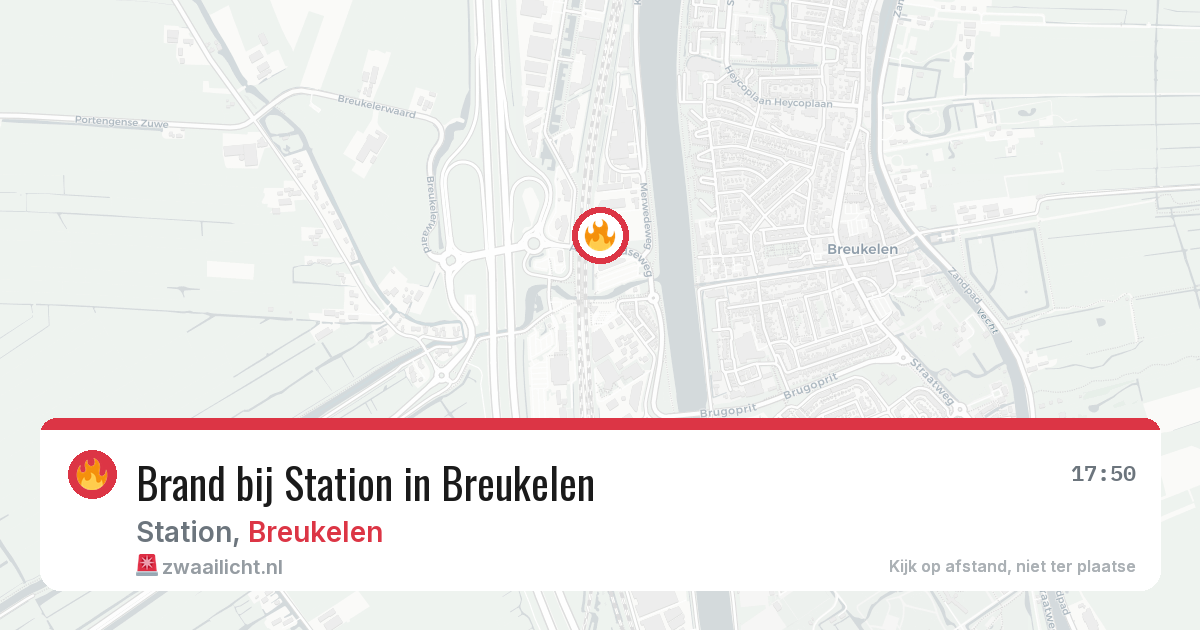 Brand bij Station in Breukelen — 5 aug 2026