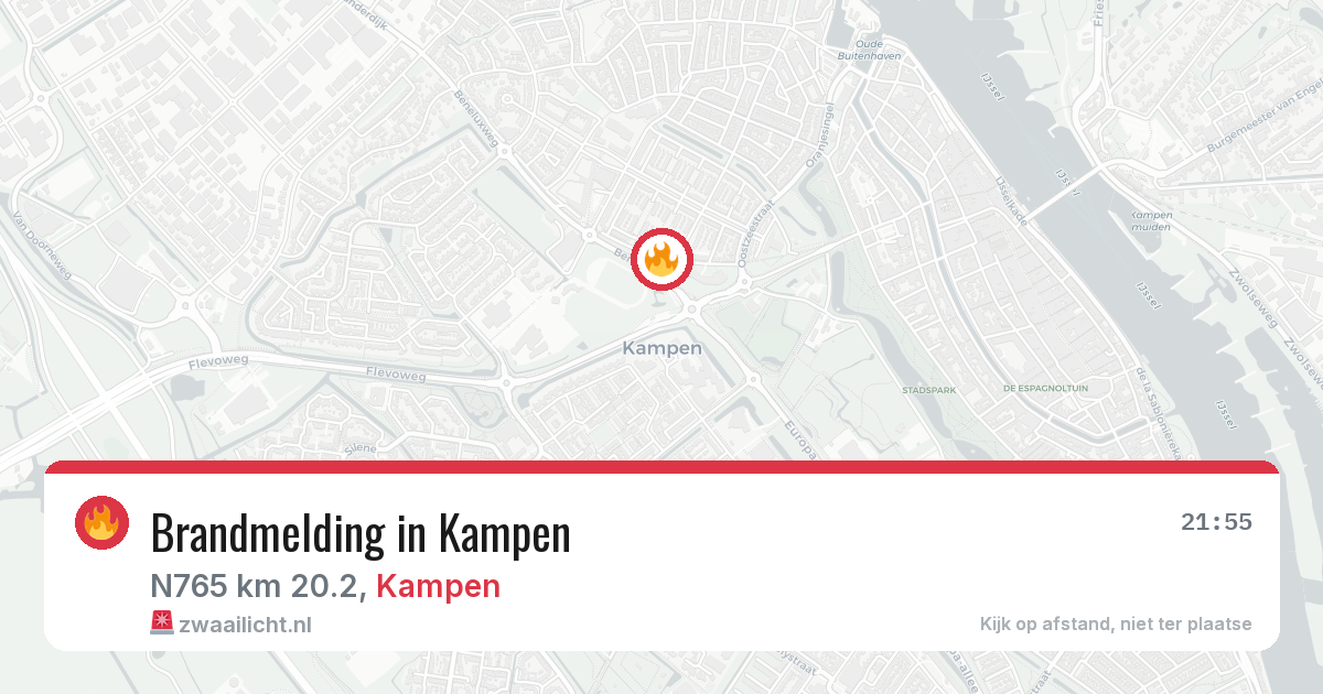Brandmelding in Kampen — 6 aug 2026