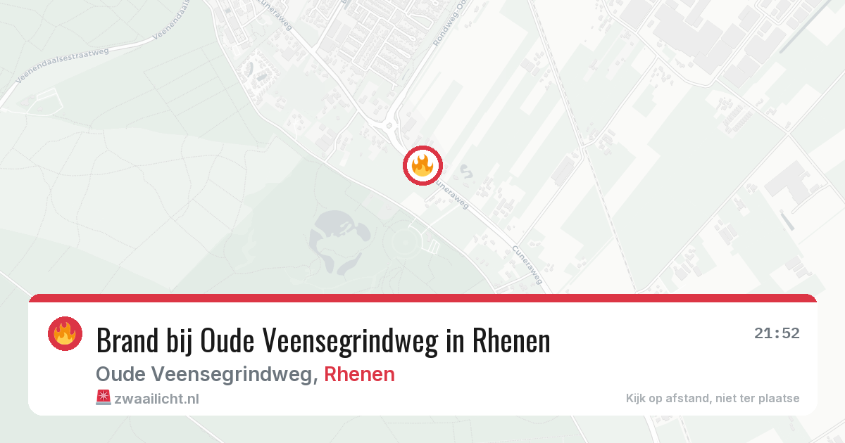Brand bij Oude Veensegrindweg in Rhenen — 22 jul 2026