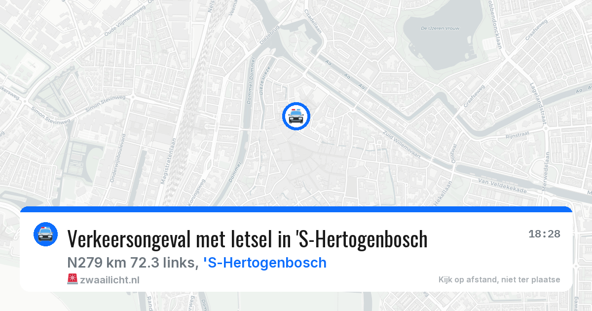 Verkeersongeval met letsel in 'S-Hertogenbosch — 16 apr 2026