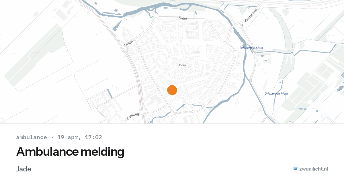 Ambulance melding — 19 apr 2026