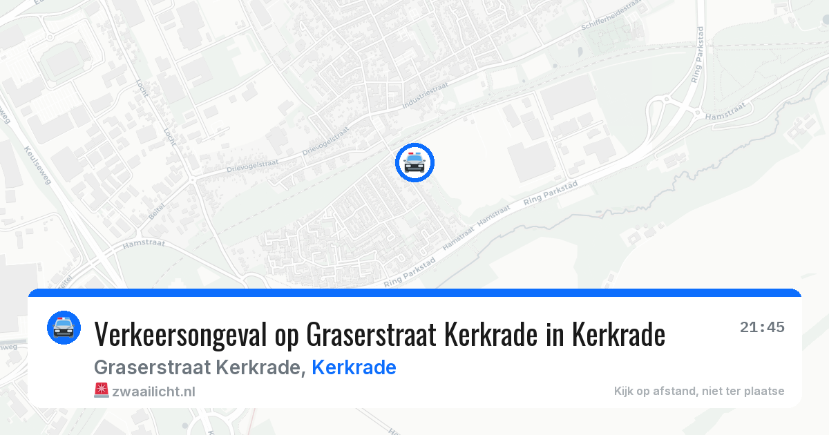 Verkeersongeval op Graserstraat Kerkrade in Kerkrade — 26 jun 2026