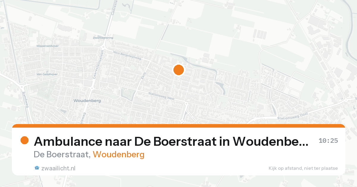 Ambulance naar De Boerstraat in Woudenberg — 21 aug 2026