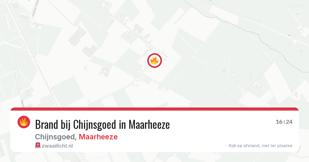 Brand bij Chijnsgoed in Maarheeze — 9 mei 2026