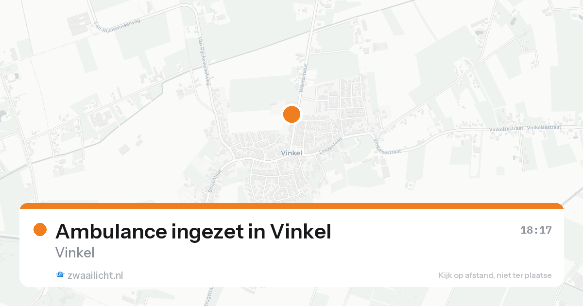 Ambulance ingezet in Vinkel — 7 feb 2026