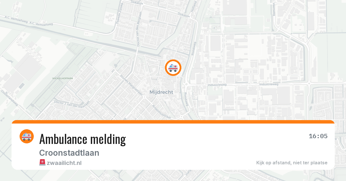 Ambulance melding — 24 apr 2026