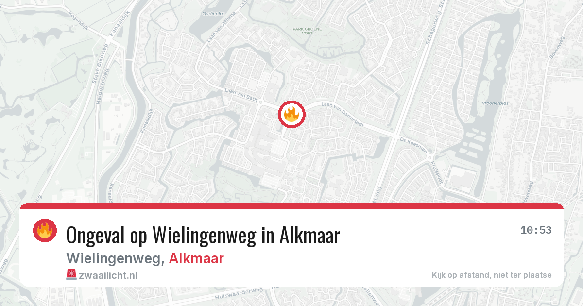 Ongeval op Wielingenweg in Alkmaar — 21 mrt 2026