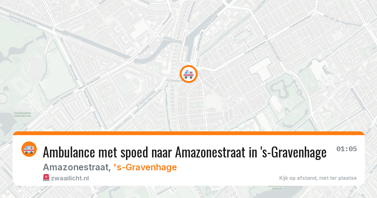 Ambulance met spoed naar Amazonestraat in 's-Gravenhage — 26 mei 2026