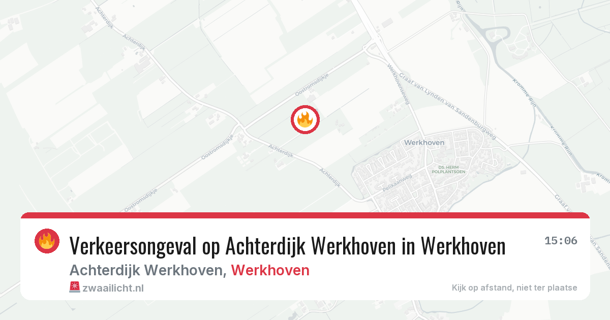 Verkeersongeval op Achterdijk Werkhoven in Werkhoven — 3 jun 2026