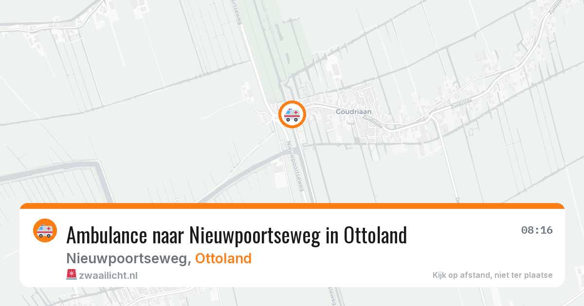 Ambulance naar Nieuwpoortseweg in Ottoland — 12 mei 2026