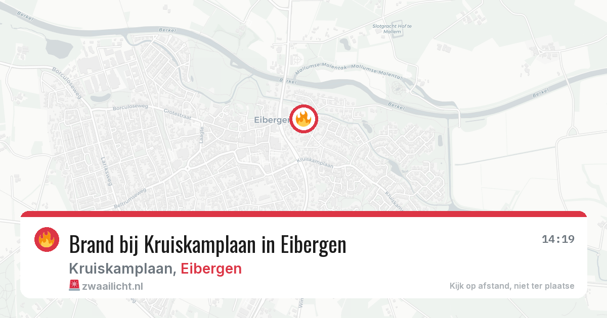 Brand bij Kruiskamplaan in Eibergen — 1 jul 2026