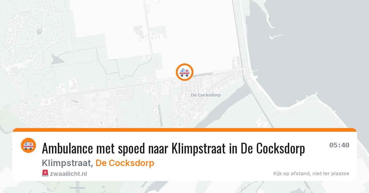 Ambulance met spoed naar Klimpstraat in De Cocksdorp — 20 jan 2026
