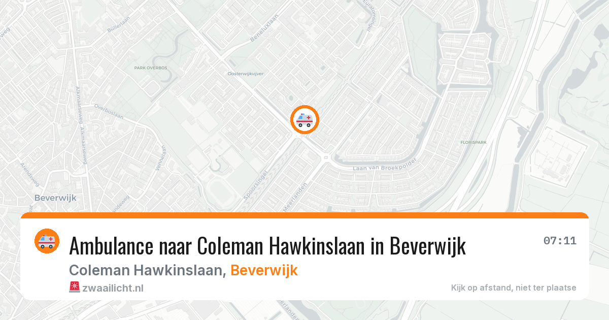 Ambulance naar Coleman Hawkinslaan in Beverwijk — 26 jul 2026