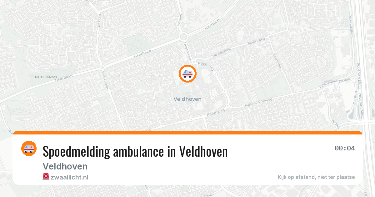 Spoedmelding ambulance in Veldhoven — 10 apr 2026