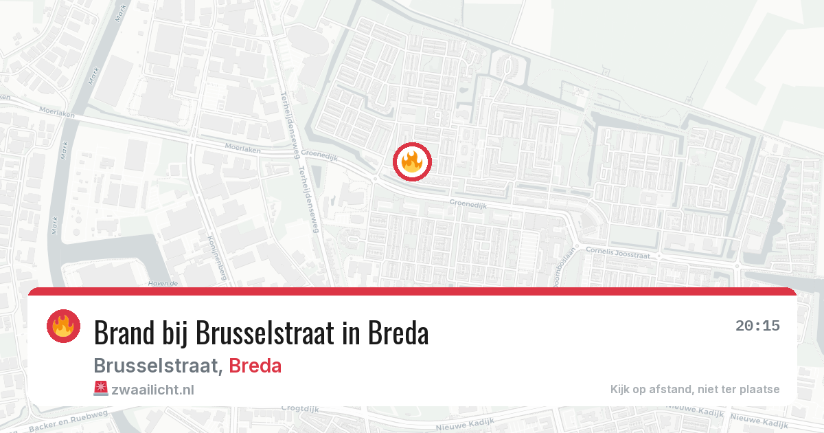 Brand bij Brusselstraat in Breda — 7 mei 2026