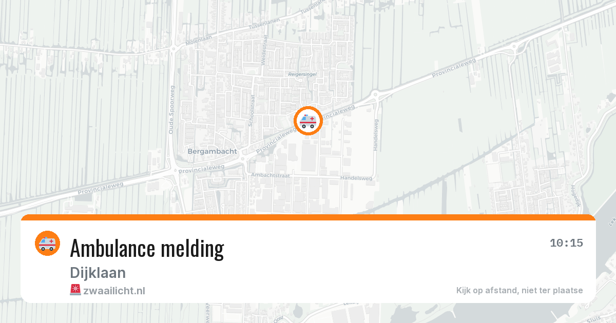 Ambulance melding — 8 jun 2026