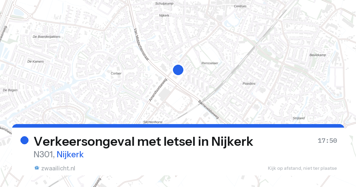 Verkeersongeval met letsel in Nijkerk — 24 apr 2026
