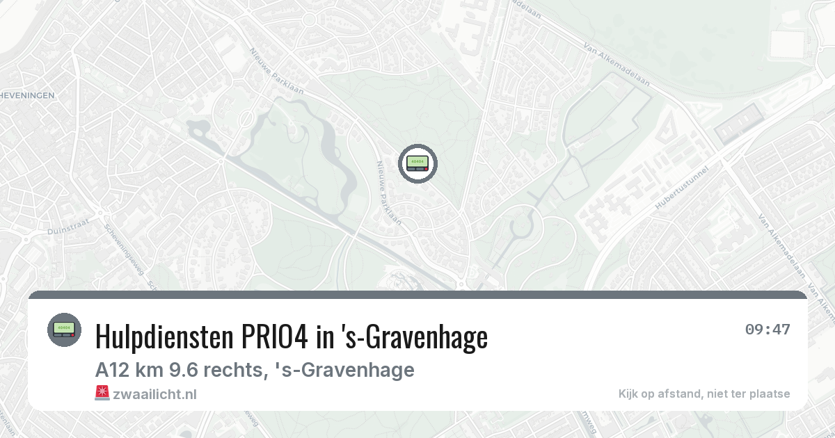 Hulpdiensten PRIO4 in 's-Gravenhage — 3 mrt 2026 | 🚨 Zwaailicht.nl