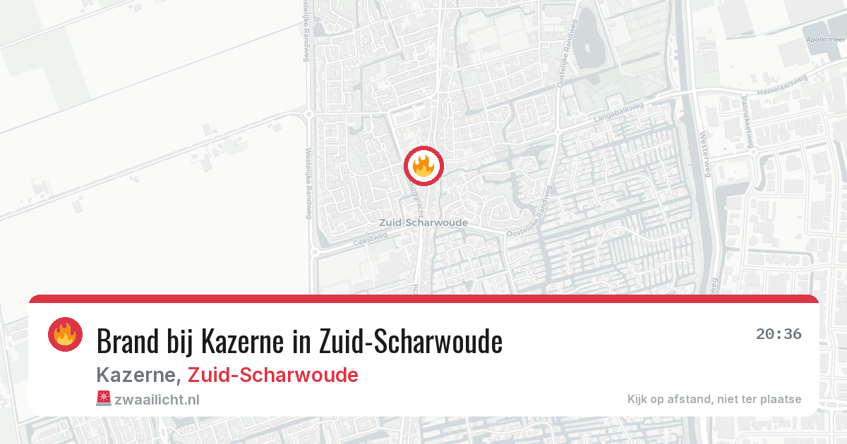 Brand bij Kazerne in Zuid-Scharwoude — 12 mei 2026