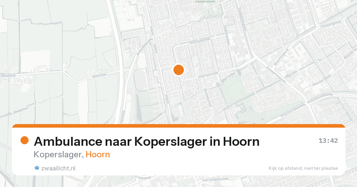 Ambulance naar Koperslager in Hoorn — 31 jan 2026