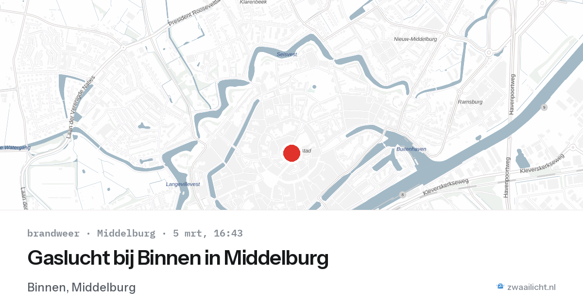 Gaslucht bij Binnen in Middelburg — 5 mrt 2026