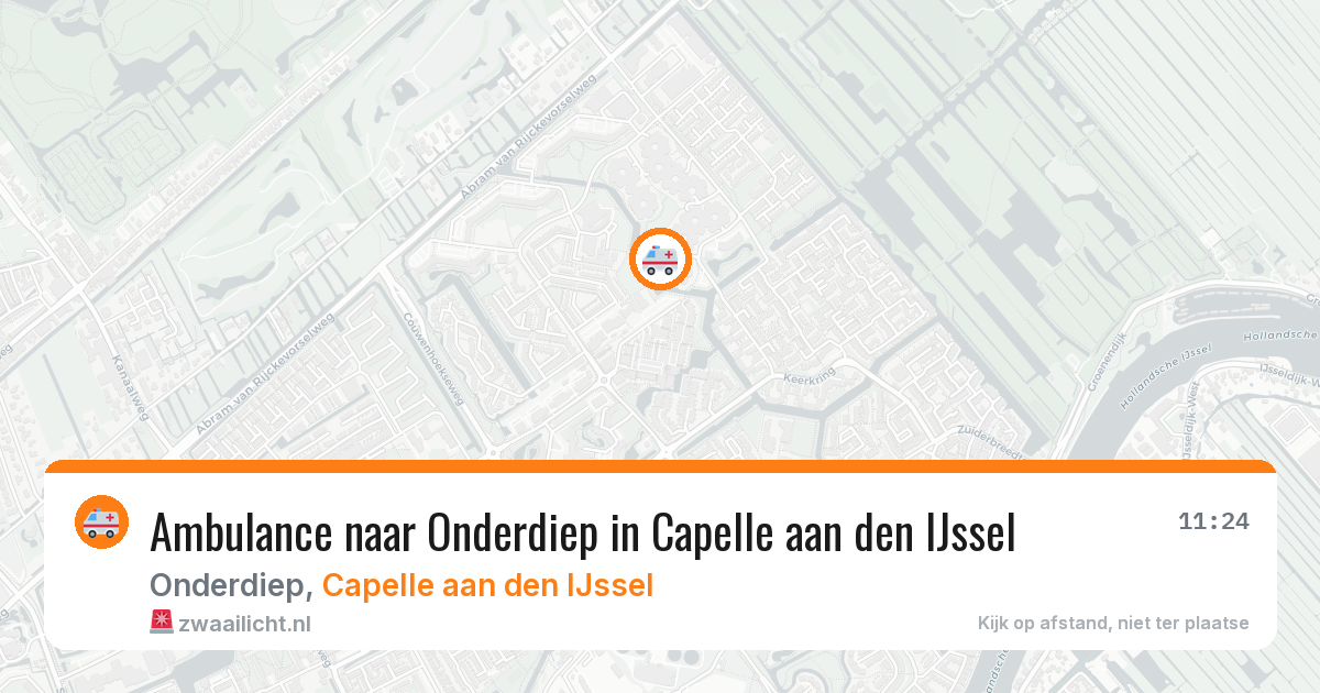 Ambulance naar Onderdiep in Capelle aan den IJssel — 19 mrt 2026