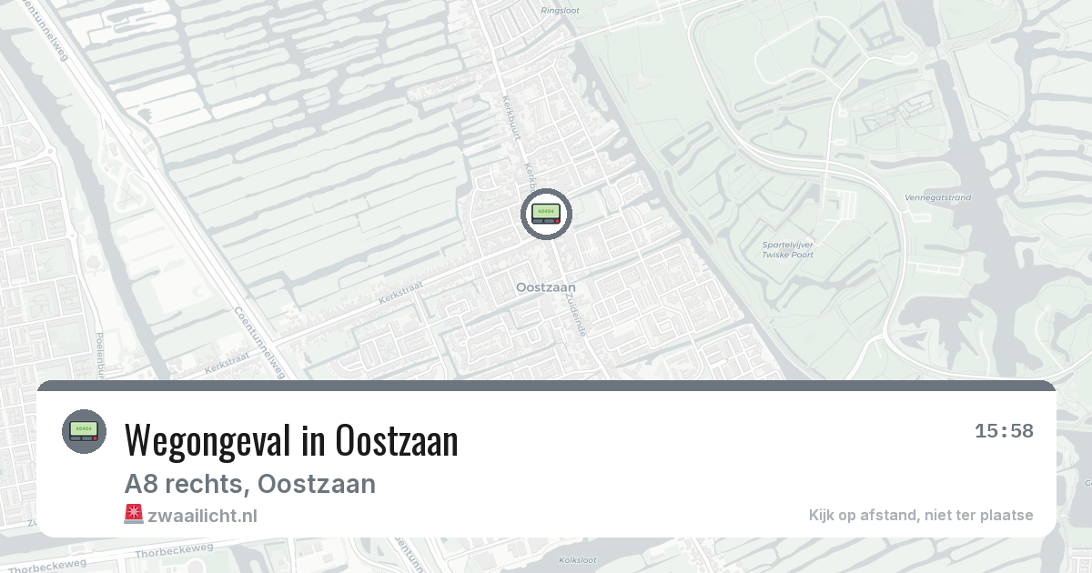 Wegongeval in Oostzaan — 17 feb 2026