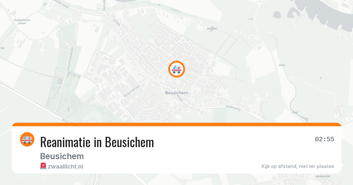 Reanimatie in Beusichem — 22 mrt 2026