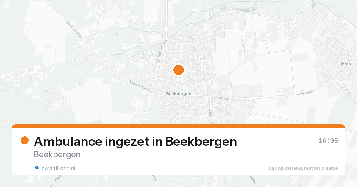 Ambulance ingezet in Beekbergen — 30 jan 2026
