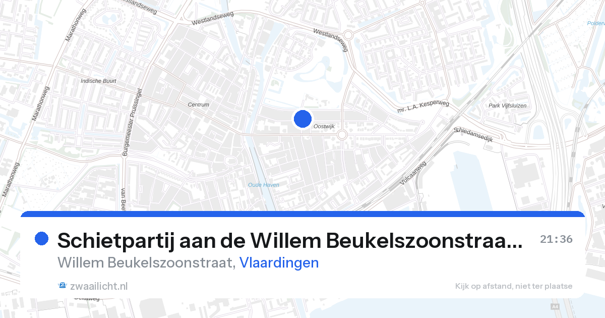 Schietpartij aan de Willem Beukelszoonstraat in Vlaardingen — 26 apr 2026