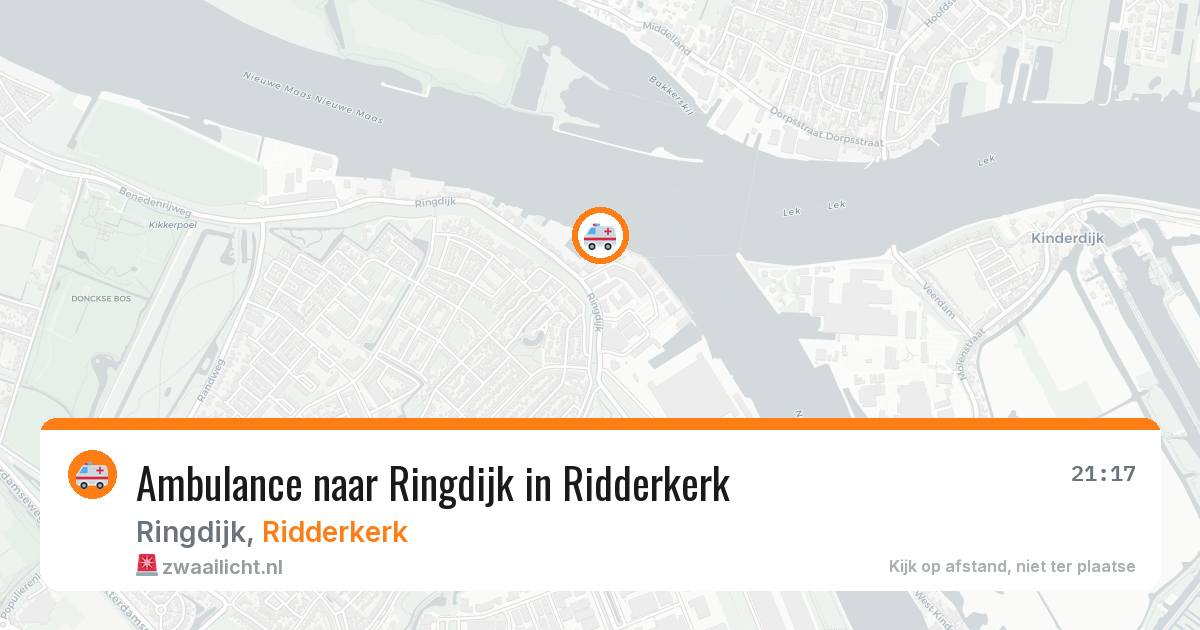 Ambulance naar Ringdijk in Ridderkerk — 1 jul 2026