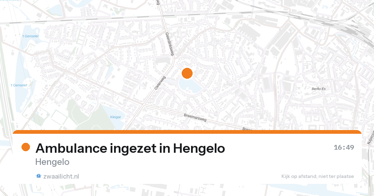Ambulance ingezet in Hengelo — 26 aug 2026