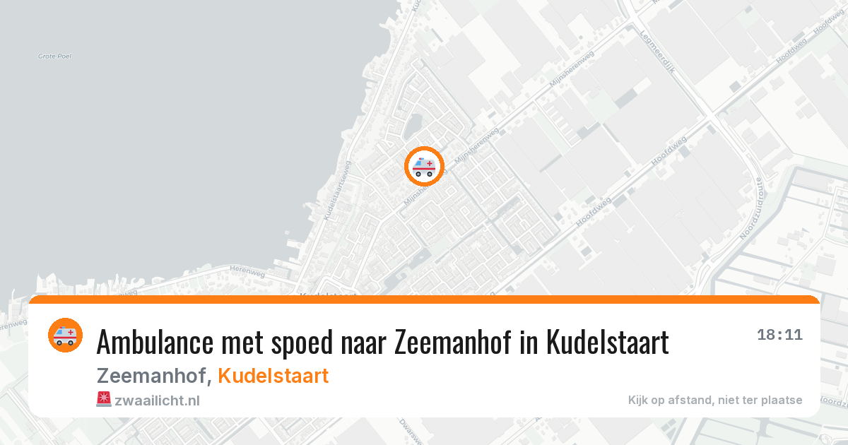 Ambulance met spoed naar Zeemanhof in Kudelstaart — 24 jun 2026