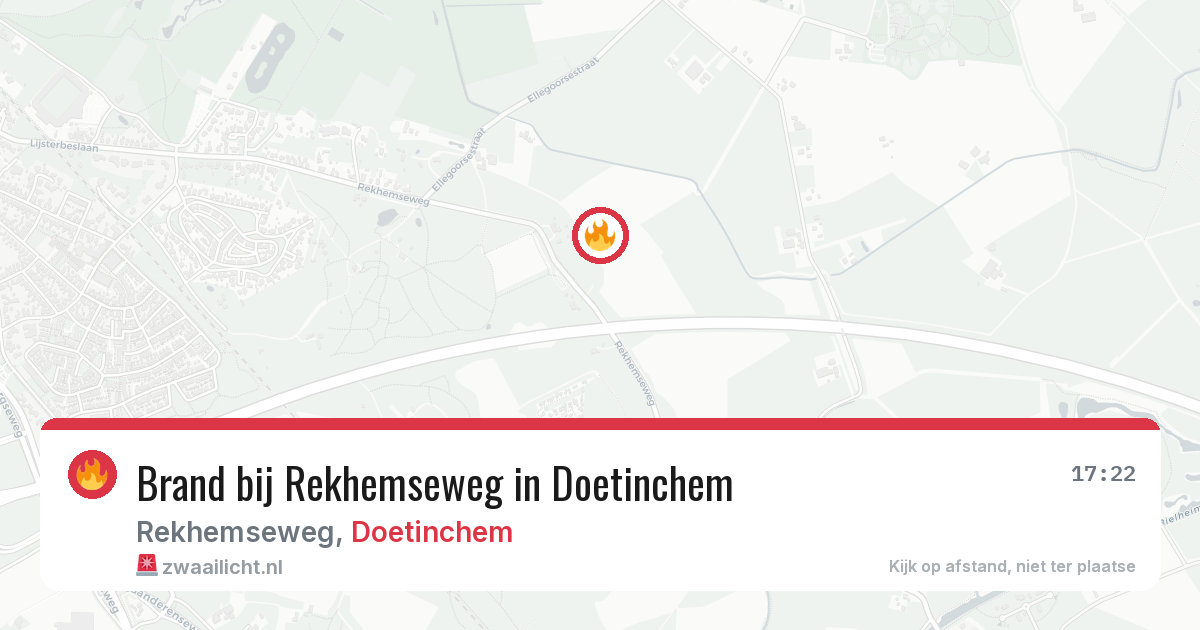 Brand bij Rekhemseweg in Doetinchem — 11 aug 2026
