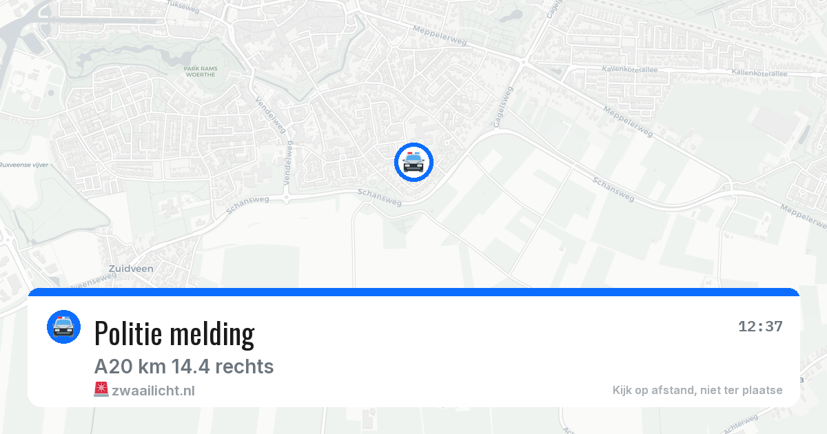 Politie melding — 2 apr 2026 | 🚨 Zwaailicht.nl