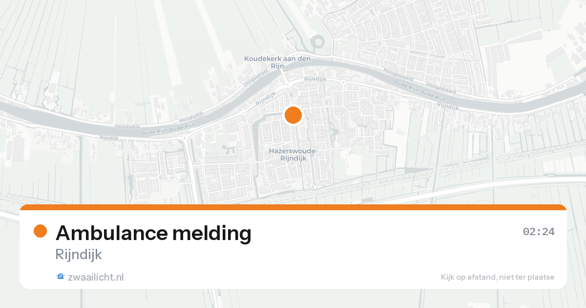 Ambulance melding — 6 jun 2026