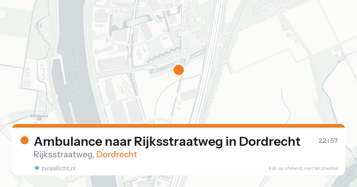 Ambulance naar Rijksstraatweg in Dordrecht — 15 aug 2026