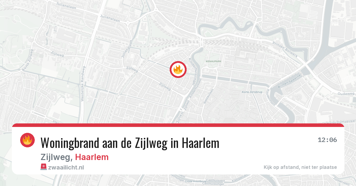 Woningbrand aan de Zijlweg in Haarlem — 21 apr 2026