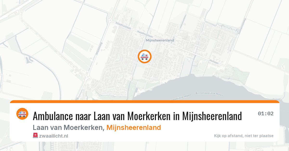 Ambulance naar Laan van Moerkerken in Mijnsheerenland — 4 apr 2026
