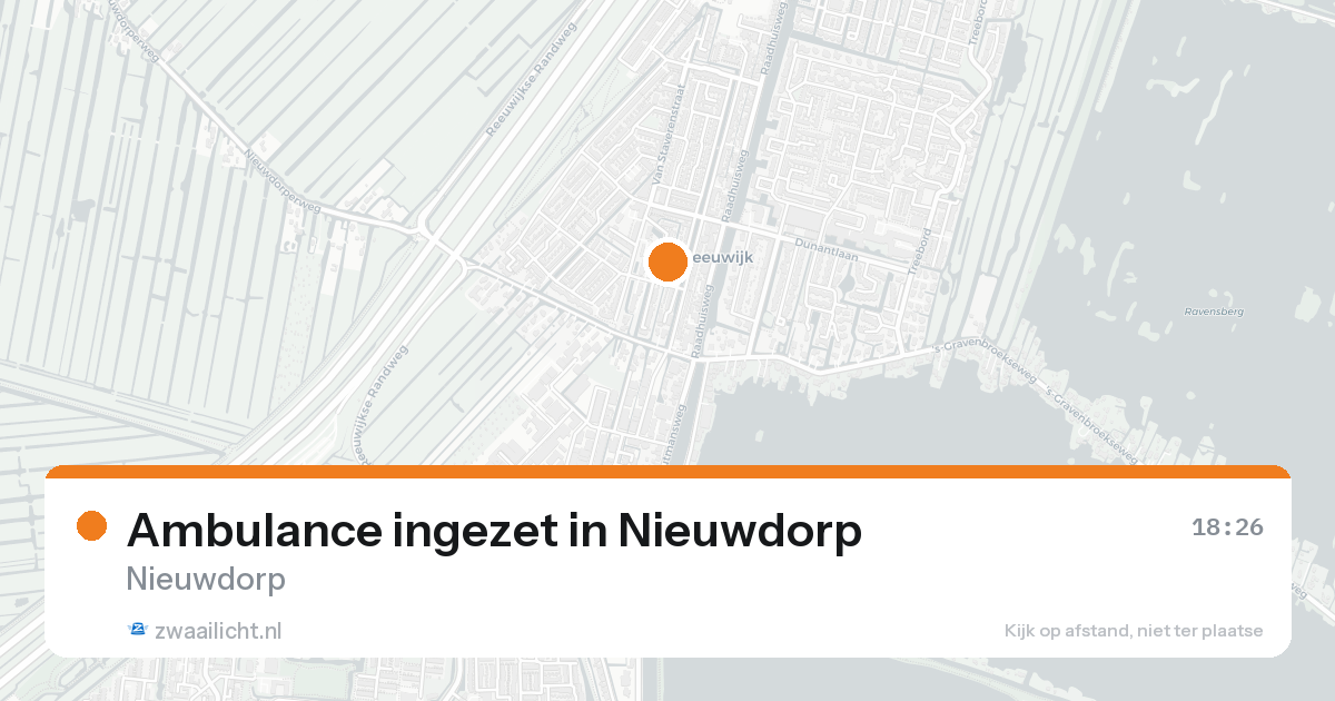 Ambulance ingezet in Nieuwdorp — 30 jan 2026