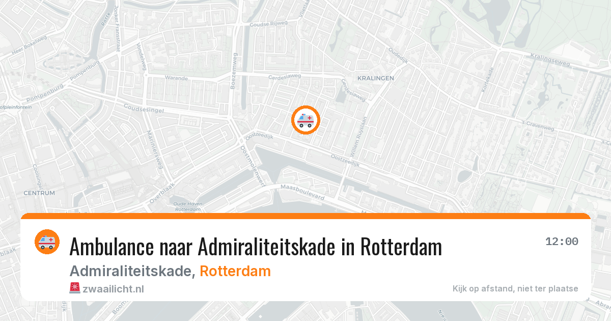 Ambulance naar Admiraliteitskade in Rotterdam — 13 aug 2026