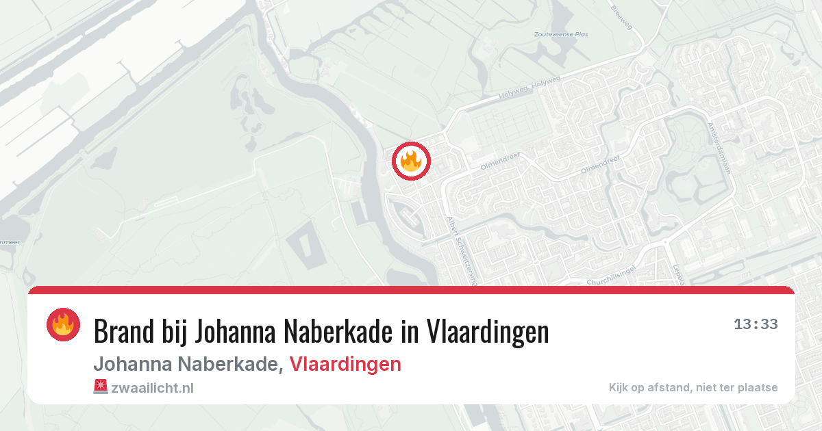 Brand bij Johanna Naberkade in Vlaardingen — 27 jun 2026