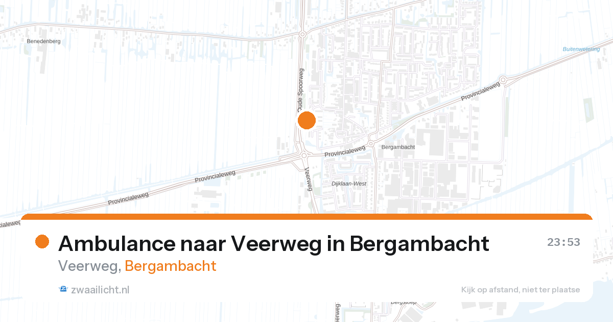 Ambulance naar Veerweg in Bergambacht — 6 feb 2026