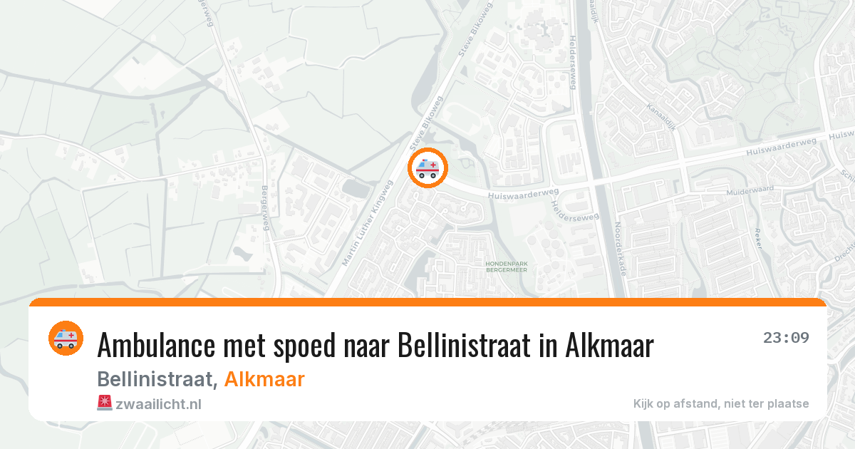 Ambulance met spoed naar Bellinistraat in Alkmaar — 2 aug 2026
