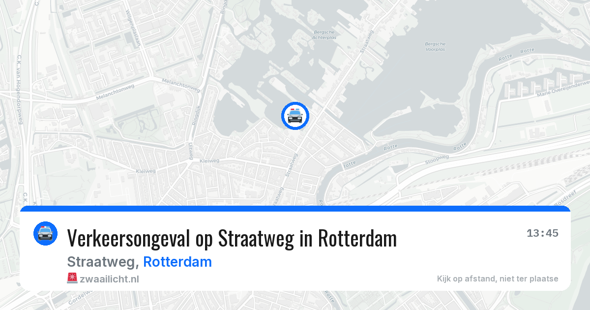 Verkeersongeval op Straatweg in Rotterdam — 5 jul 2026