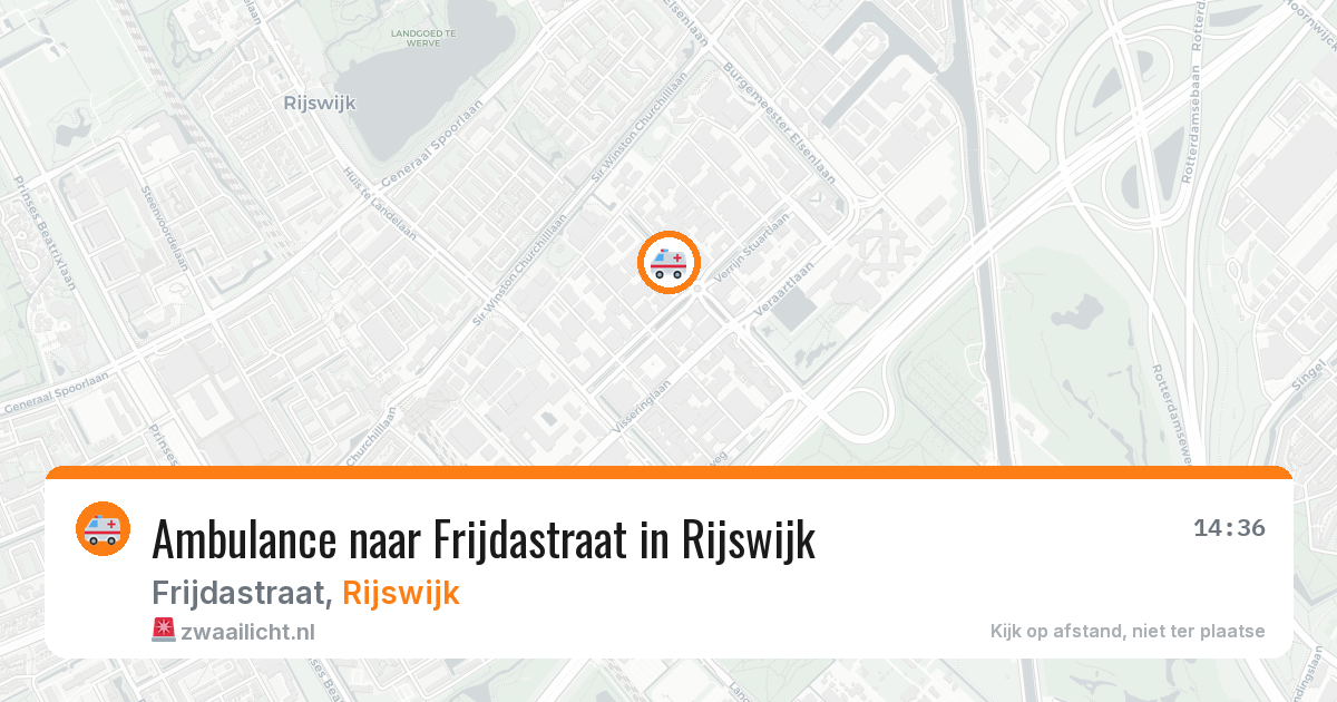 Ambulance naar Frijdastraat in Rijswijk — 4 mei 2026