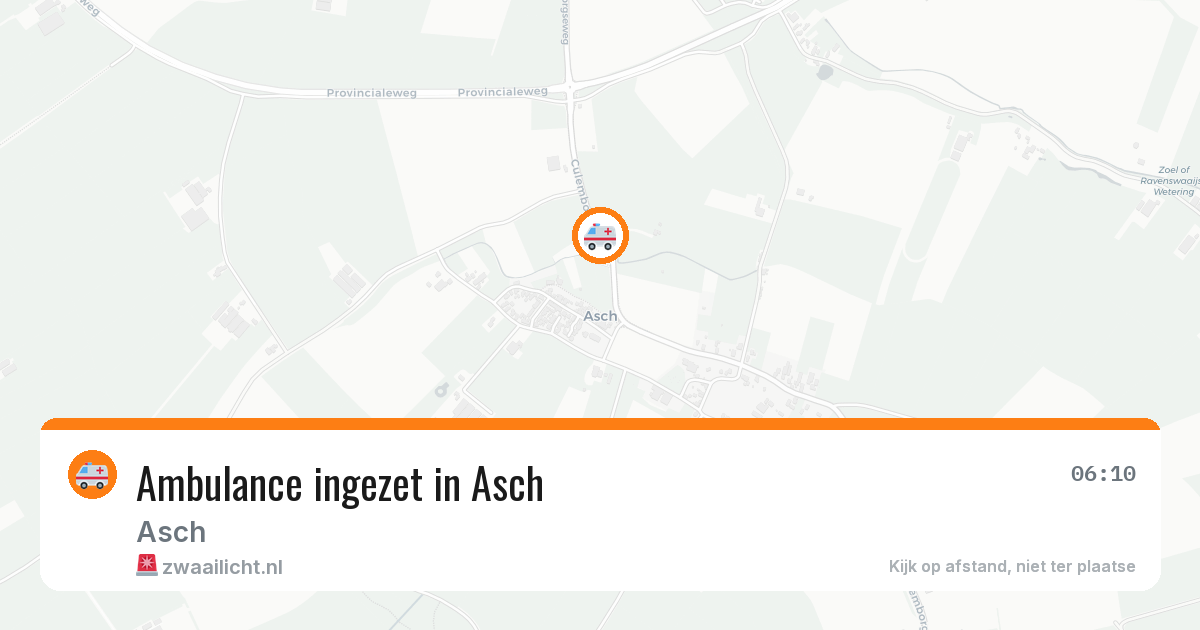 Ambulance ingezet in Asch — 2 jul 2026