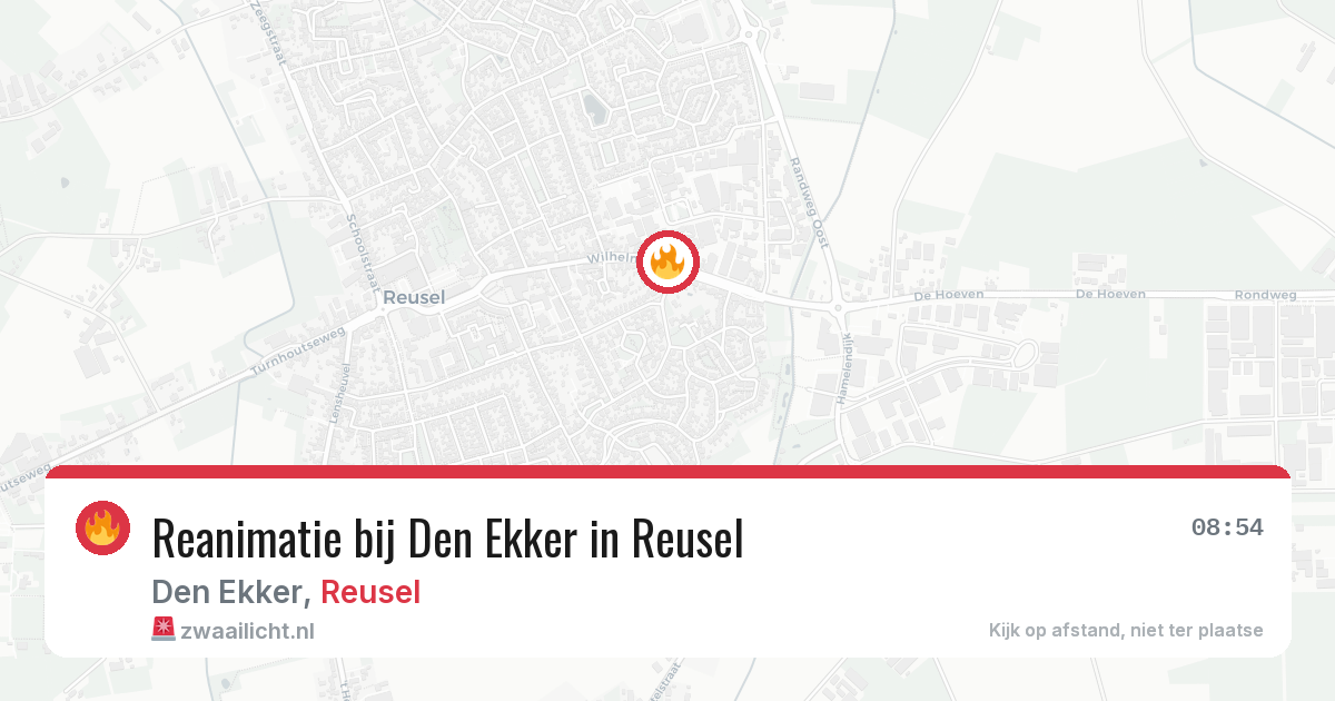 Reanimatie bij Den Ekker in Reusel — 7 feb 2026