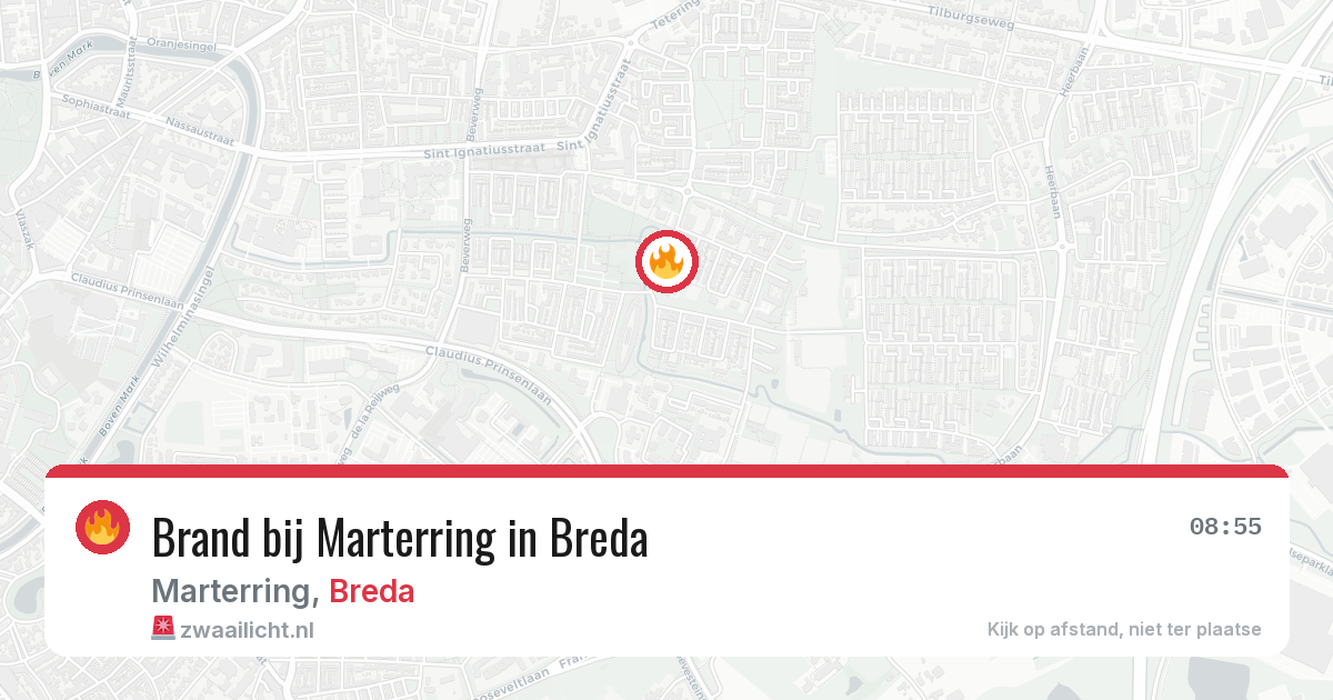 Brand bij Marterring in Breda — 5 mei 2026